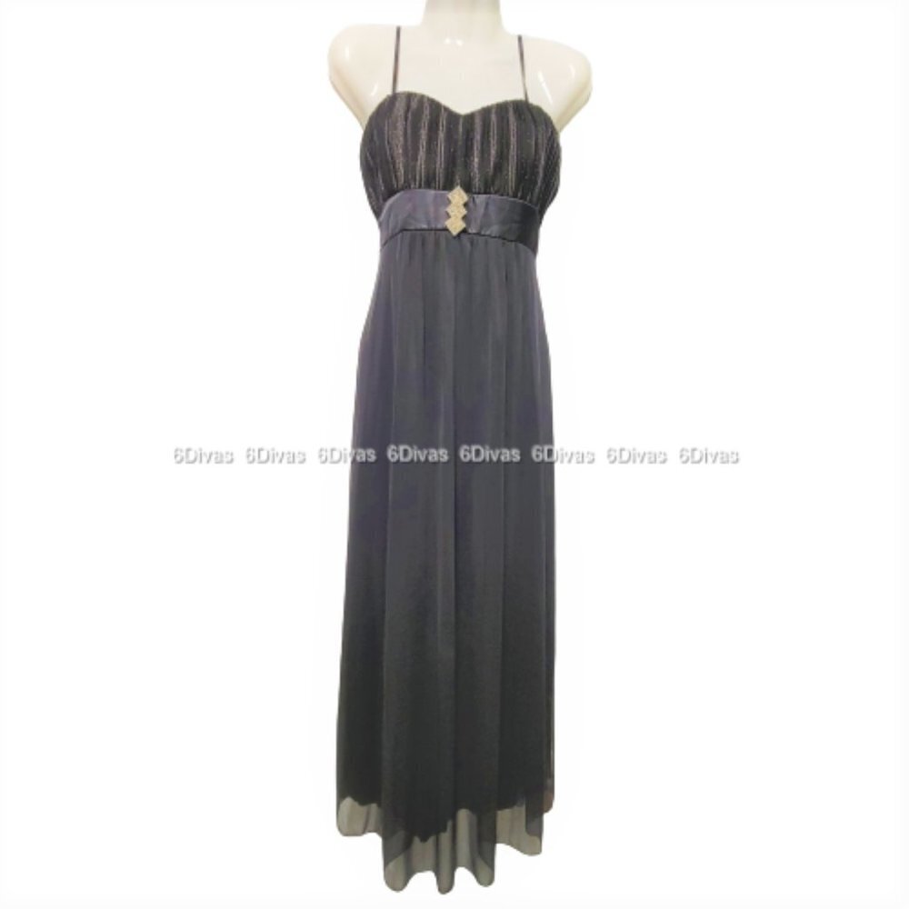 Black Evening Dress Gown- Size M - New!